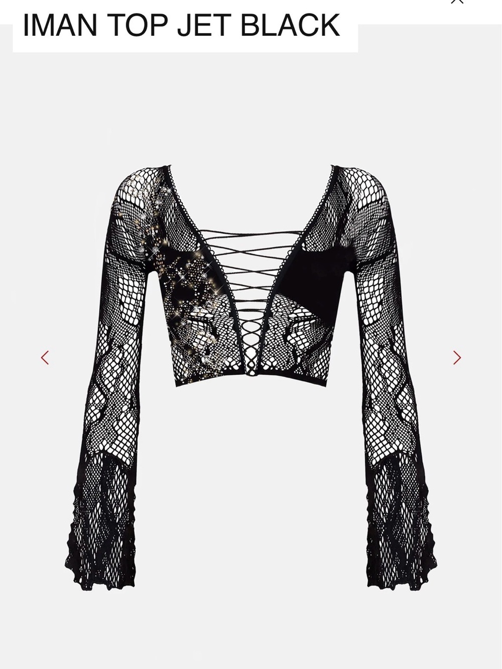 NWOT - Poster Girl Iman Top - Jet Black